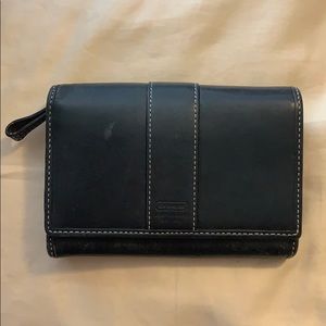 Black Leather Coach Wallet